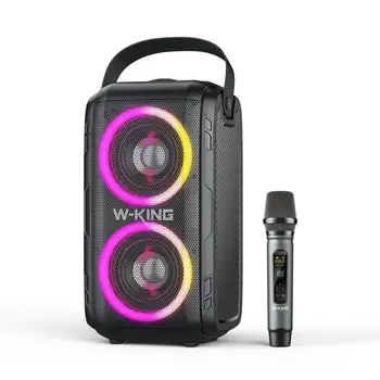 TWS DJ BT Punjiva bežični prijenosni stupac za karaoke PA RGB s mikrofonom mikrofon