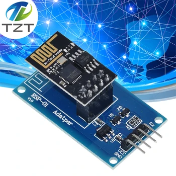 TZT ESP8266 ESP-01 Serijski Modul za Bežičnu WiFi prilagodnika 3,3 5 U Esp01 Bijeg PCB Adapteri, Kompatibilne Za arduino