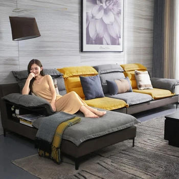 U obliku slova L kraljevski sofe za dnevni boravak Nordic Textil Chesterfield Sleeper Corner Single Mainstays Elegantne opuštajuće дивано-ljetni sofe