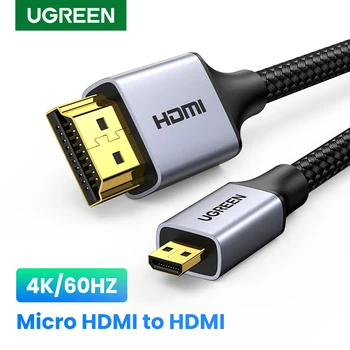 UGREEN Micro HDMI Kabel 4K/60H Micro HDMI na HDMI Kabel od čovjeka do Čovjeka Za Projektor GoPro Sony 1 m, 1,5 m 2 m 3 m Micro HDMI Kabel