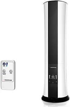Ultrazvučni Ovlaživač zraka s hladnom maglom spavaće sobe s velikom kupaonicom, Ovlaživač zraka s gornje punjenje (8,5 l/2,25 Litara) za djecu i odrasle, Smart & Remote C