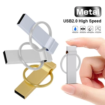 USB Flash drive 32 GB Metalni USB 2.0 Flash drive 64 GB Vodootporan USB Flash Memory Stick poslovni poklon usb-memorijski štapić cle usb