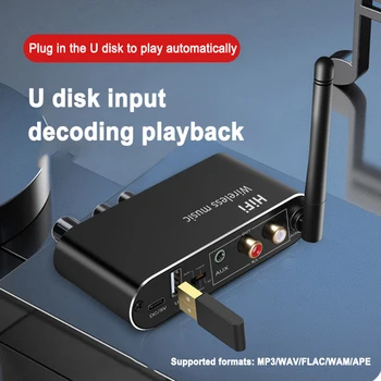 USB kompatibilan s Bluetooth adapter 5 0, podrška za USB upravljački program flash memorije, pojačalo RCA za auto-tv, telefon, računalo, dinamika