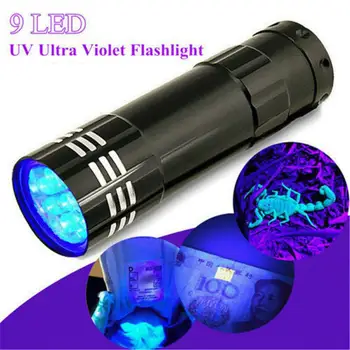 UV 9 Led-Uv Svjetiljku Multifunkcionalni Mini-Fluorescentno Svjetlo Lagan Prijenosni Vanjski Vodootporan Hitne Lampa