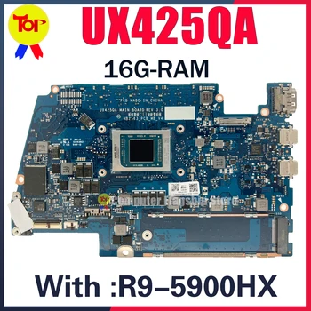 UX425QA Matična ploča za laptop ASUS ZenBook 14 UM425QA UX425Q UM425Q NB2563_PCB_MB_V4 R7-5800H R9-5900HX 16G-RAM Matična ploča Testd