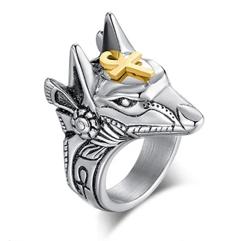Vanjski prsten samoobrane EDC, prsten od nehrđajućeg čelika, retro-vukova prst, prsten za šake, muško i žensko prsten za opstanak, zaštitni prsten