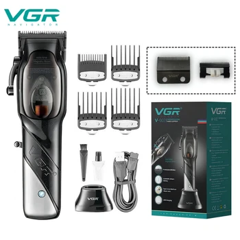 VGR Stroj za šišanje kose, profesionalni trimer za šišanje, podesiva stroj za šišanje kose, električni trimer za muškarce V-002