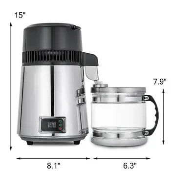 Viskija za vodu kapaciteta 4 l, kuhinja pročišćivač countertops premium klase s kontroliranom temperaturom, filter za vodu