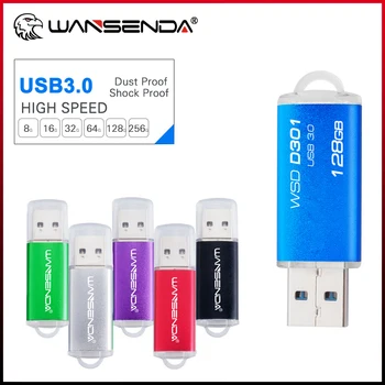 WANSENDA Mini USB 3.0 Flash drive 32 GB, 64 GB Flash drive 256 GB, 128 GB i 16 GB Vanjski disk, flash drive USB 3.0 Memory Stick