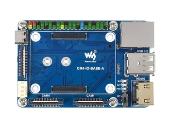 Waveshare Mini Basis Board(A) für Malina Pi Rechen Modul 4,Onboard Anschlüsse Einschließlich: CSI/DSI/FAN/USB/RJ45 Gigabit