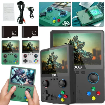 X6 Klasicni Handheld Konzola 3,5 Inčni Gaming Player sa zaslonom Visoke Razlučivosti 2000 mah ATJ22735 32 bita Klasična Arkadna Igra Dječji Dar