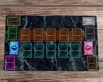YuGiOh Predložak 2022 TCG CCG Playmat Anime Trading Card Game Tepih Za Desktop Igre Mat Zone i Torba Protuklizni Stolni Mat podlogu Za Miša 60x35 cm