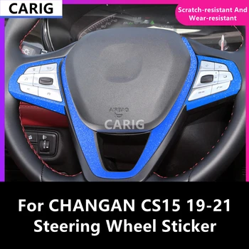 Za CHANGAN CS15 19-21 naljepnica na volan, zaštitni sloj s uzorkom od karbonskih vlakana, pribor za izmjene interijera