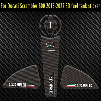 Za Ducati Scrambler 800 2015-2022 2018 2019 2020 3D Naljepnica za gorivo spremnik S s reflektirajućim printevima na spremnik za gorivo Vodootporne naljepnica od karbonskih vlakana