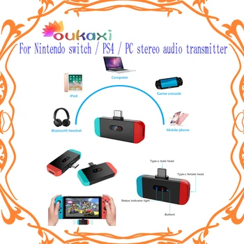 Za Nintendo Switch/PS4/PC stereo audio odašiljač za PS3 Android PC bežični audio konverter Bluetooth 3.0
