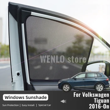 Za Volkswagen VW Tiguan 5 mjesta 2016-2023 Magnetski Auto Štitnik Za sunce Prednji Okvir Vjetrobranskog Stakla Zavjese Stražnji Bočni Prozor Sunčane Viziri