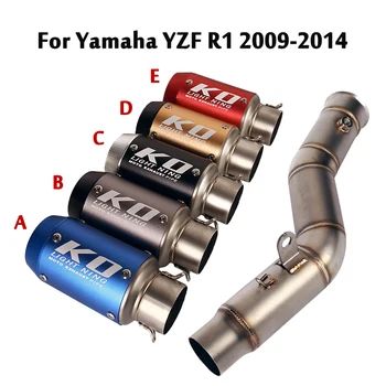 Za Yamaha YZF R1 MT10 2009-2014 Ispušni Stopice Kratkom Šal 174 mm Priključna Cijev Srednje Izmijenjeni Dio Motocikla