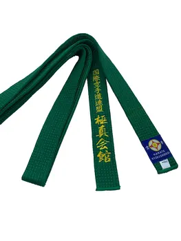 Zone Međunarodne Federacije karate Киокуси IKF Sportski Zeleni Pojas Širine 1,6 m-4,6 m, Širina 4 cm S individualnim Vezom Porculana