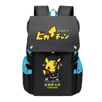 Školska torba Pokémon Pikachu Anime Naruto Cos Ruksak Ruksak za viši srednjoškolac Torba za računalo