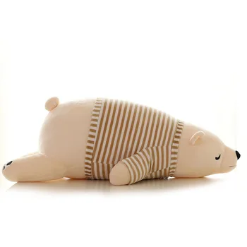 Арктическое avantura, pliš igračku s bijelim medvjedom - blage i ugodne jastuk s otisnutim životinjama, idealan poklon za djevojčice za igre na sreću i prije spavanja