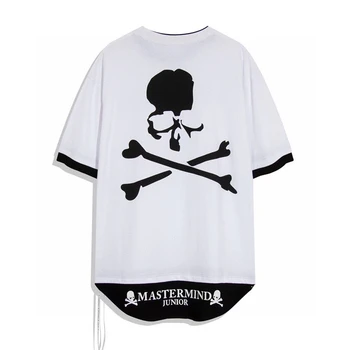 Негабаритная moda majica Mastermind kratkih rukava za muškarce 1:1, crna, bijela, ženska t-shirt, muška odjeća